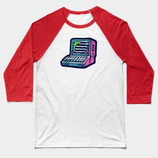 Retro Turbo Desktop PC Personal Computer Baseball T-Shirt